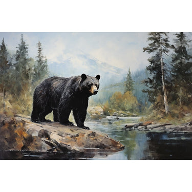 Black Bear Canvas
